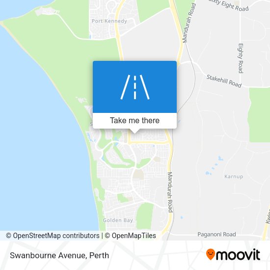 Swanbourne Avenue map