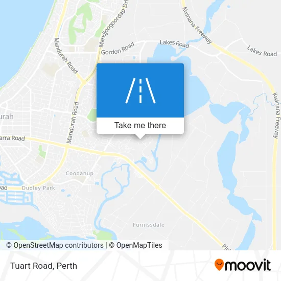 Mapa Tuart Road
