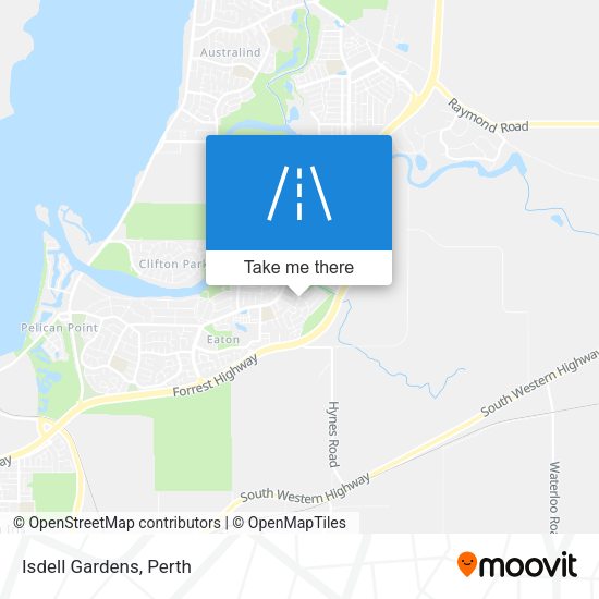 Isdell Gardens map
