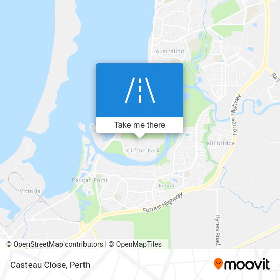 Casteau Close map