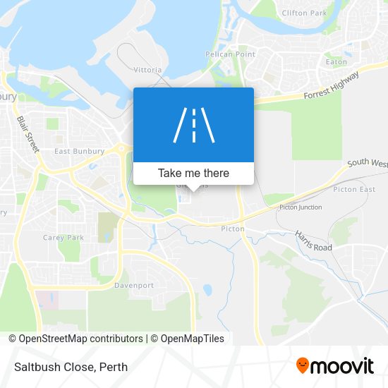 Saltbush Close map