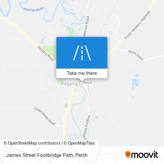 James Street Footbridge Path map