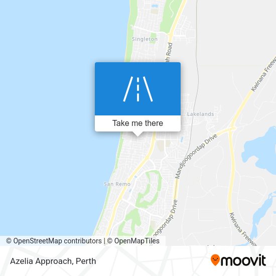 Azelia Approach map