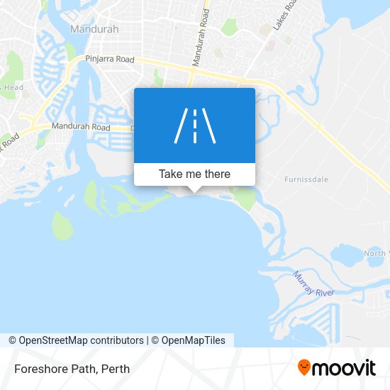 Foreshore Path map