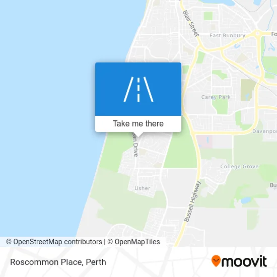 Mapa Roscommon Place