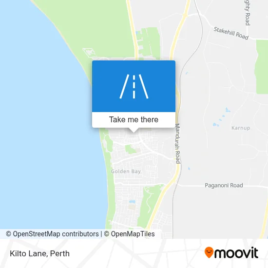 Mapa Kilto Lane