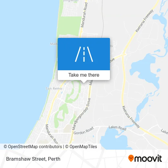 Mapa Bramshaw Street