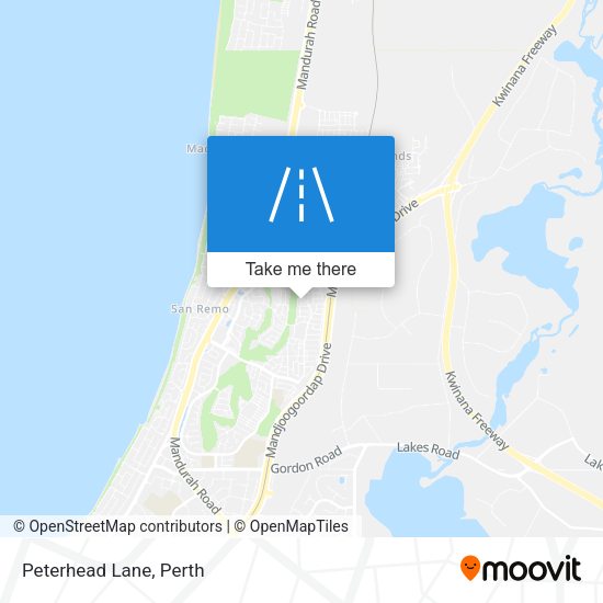 Peterhead Lane map