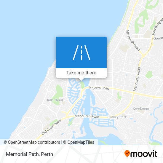 Memorial Path map