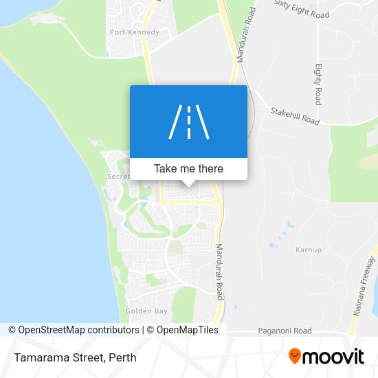 Tamarama Street map