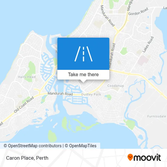 Mapa Caron Place