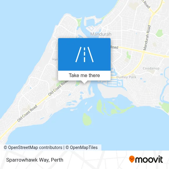 Mapa Sparrowhawk Way