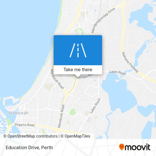 Education Drive map