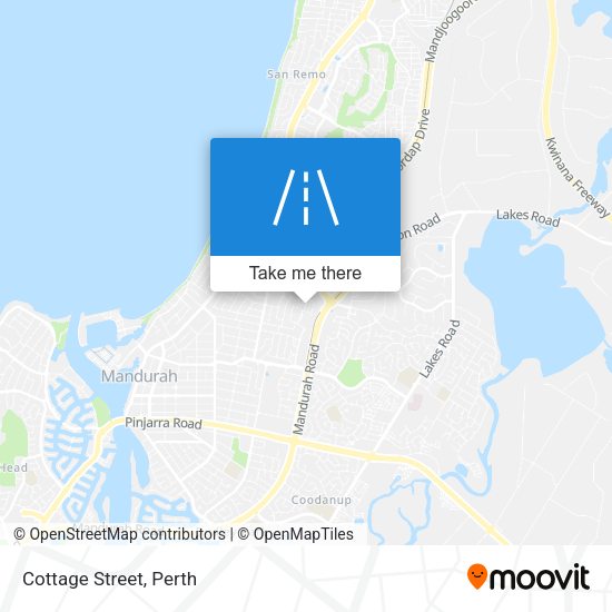 Cottage Street map