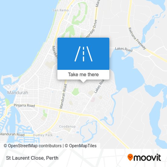 St Laurent Close map
