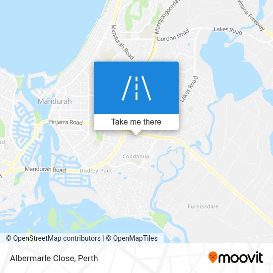 Mapa Albermarle Close