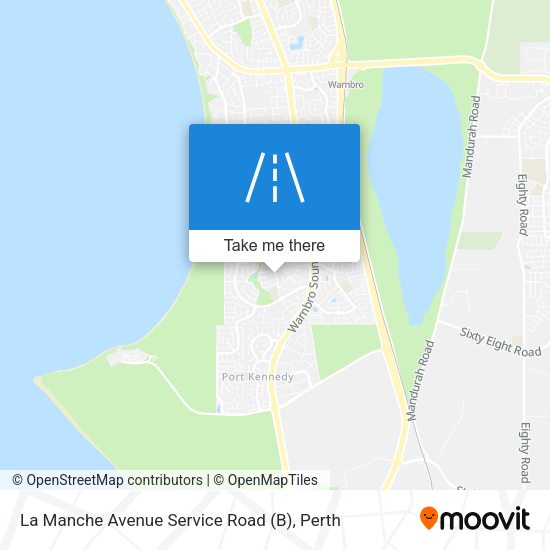 La Manche Avenue Service Road (B) map