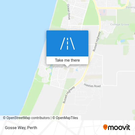 Mapa Gosse Way
