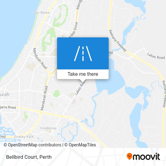 Bellbird Court map