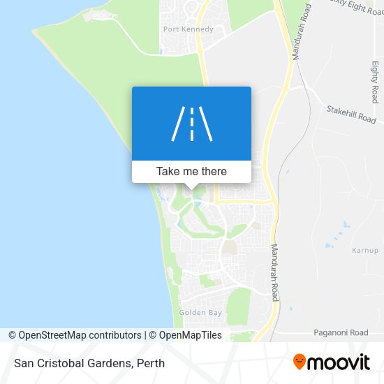 San Cristobal Gardens map