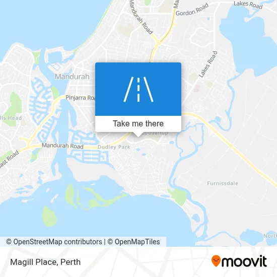 Mapa Magill Place