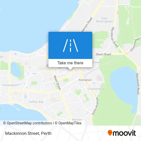 Mapa Mackinnon Street