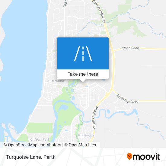 Turquoise Lane map