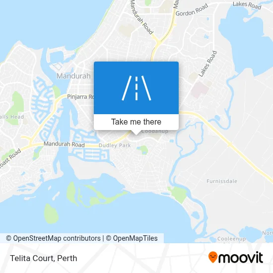 Perth Mapa ¿Cómo llegar a Telita Court, Coodanup en autobús o tren?