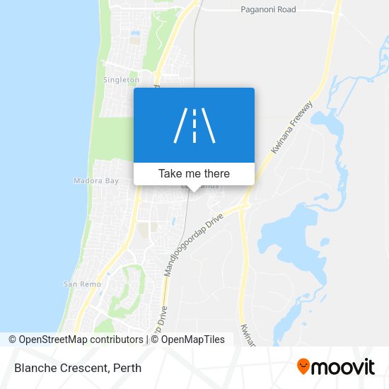 Blanche Crescent map