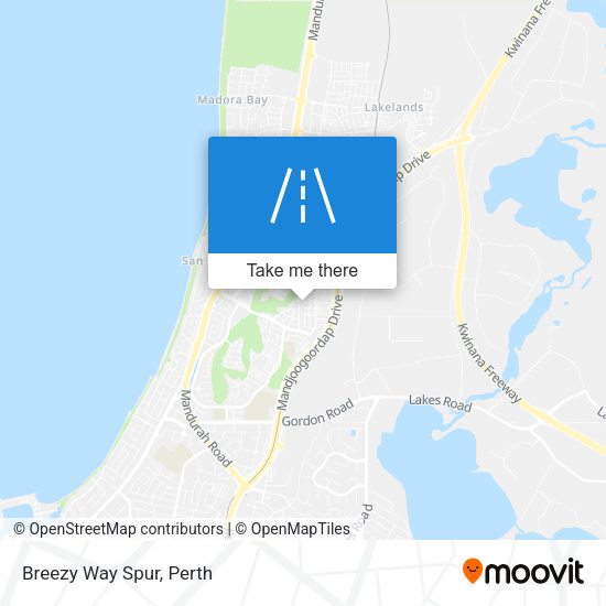 Breezy Way Spur map