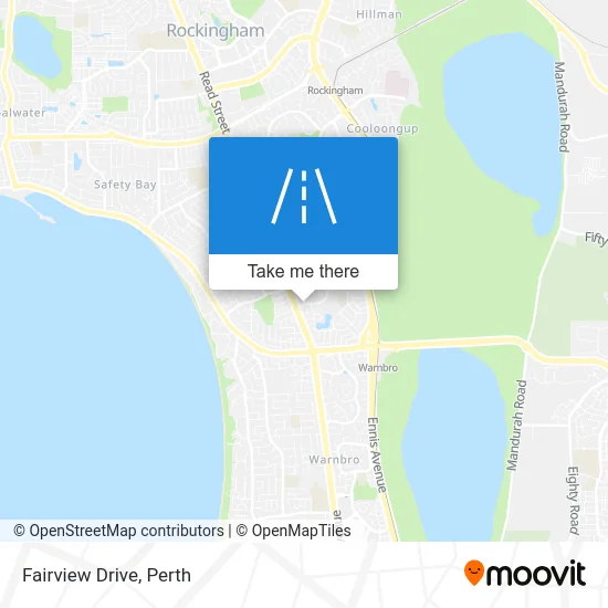 Mapa Fairview Drive
