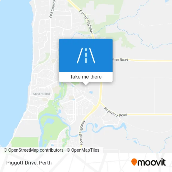 Mapa Piggott Drive