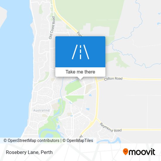 Rosebery Lane map