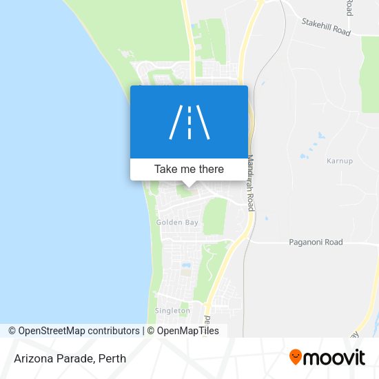 Arizona Parade map