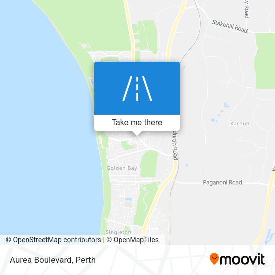 Aurea Boulevard map