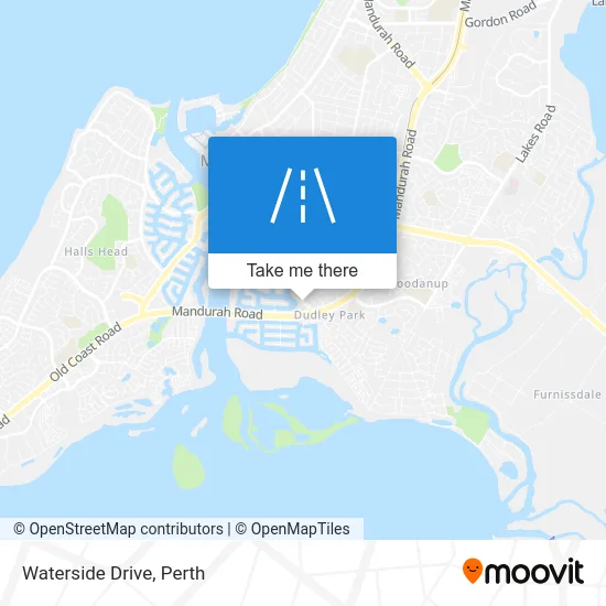 Mapa Waterside Drive