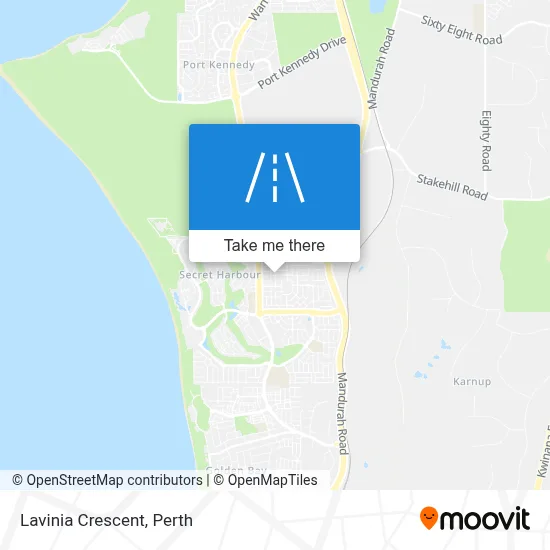 Mapa Lavinia Crescent