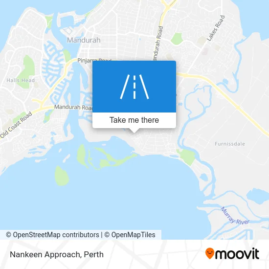 Mapa Nankeen Approach