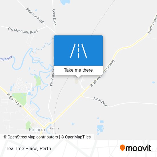 Tea Tree Place map