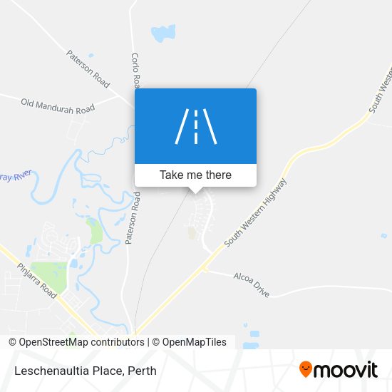 Leschenaultia Place map