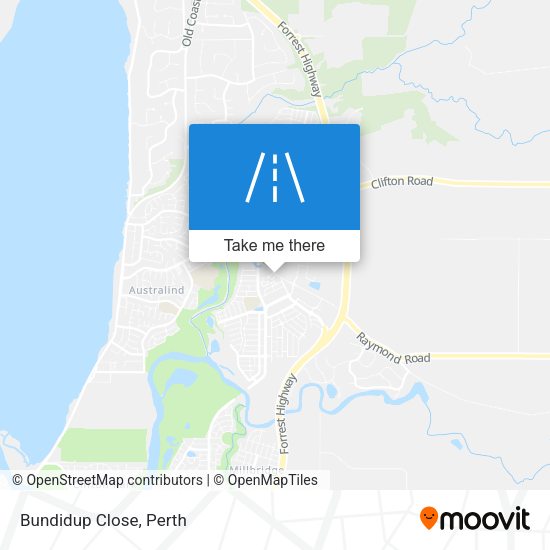 Bundidup Close map