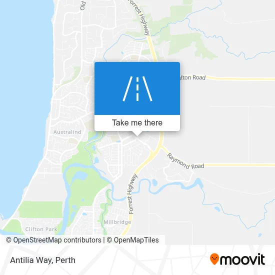 Mapa Antilia Way