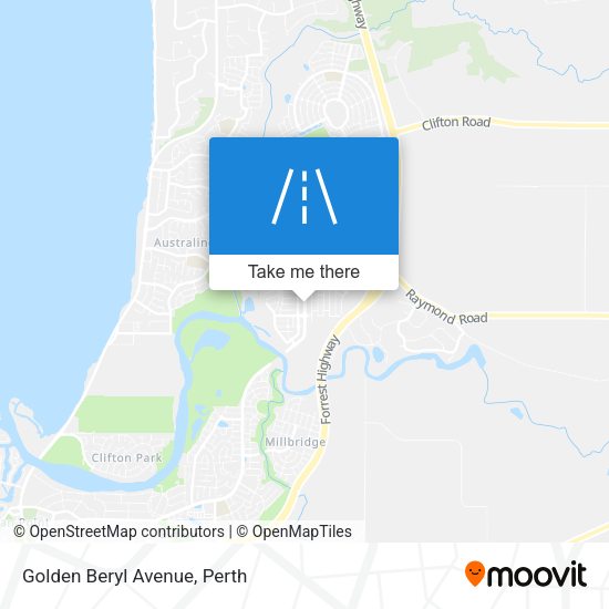 Golden Beryl Avenue map