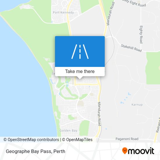 Geographe Bay Pass map