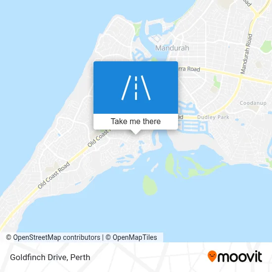 Mapa Goldfinch Drive