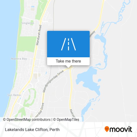 Lakelands Lake Clifton map