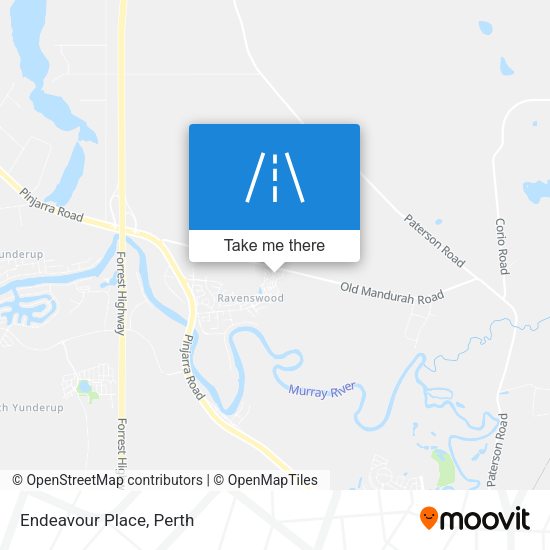 Endeavour Place map