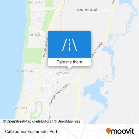Callabonna Esplanade map