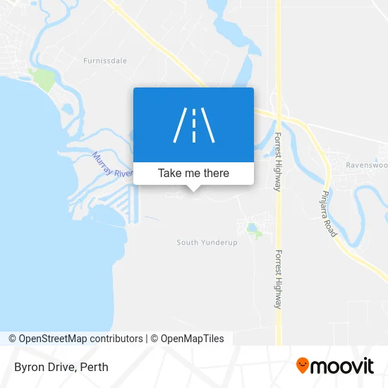 Mapa Byron Drive