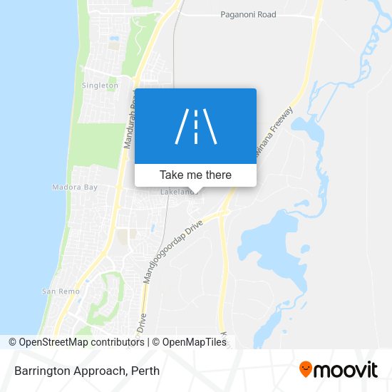 Barrington Approach map
